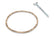 Vintage Series Oval Air Cleaner Polished 2.5 X 17 X 9 Inch Red Cotton Gauze Filter Element Single 4-bbl Baseplate Holley