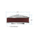 Vintage Series Oval Air Cleaner Polished 2.5 X 17 X 9 Inch Red Cotton Gauze Filter Element Single 4-bbl Baseplate Holley
