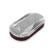 Vintage Series Oval Air Cleaner Polished 2.5 X 17 X 9 Inch Red Cotton Gauze Filter Element Single 4-bbl Baseplate Holley