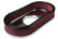 Vintage Series Oval Air Cleaner Polished 2.5 X 17 X 9 Inch Red Cotton Gauze Filter Element Single 4-bbl Baseplate Holley