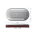 Vintage Series Oval Air Cleaner Polished 2.5 X 17 X 9 Inch Red Cotton Gauze Filter Element Single 4-bbl Baseplate Holley