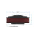 Vintage Series Oval Air Cleaner Satin Black Machined 2.5 X 17 X 9 Inch Red Cotton Gauze Filter Element Single 4-bbl Baseplate Holley