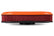 Vintage Series Oval Air Cleaner Factory Orange Machined 2.5 X 17 X 9 Inch Red Cotton Gauze Filter Element Single 4-bbl Baseplate Holley