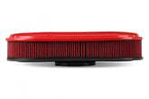 Vintage Series Oval Air Cleaner Gloss Red Machined 2.5 X 17 X 9 Inch Red Cotton Gauze Filter Element Single 4-bbl Baseplate Holley