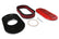 Vintage Series Oval Air Cleaner Gloss Red Machined 2.5 X 17 X 9 Inch Red Cotton Gauze Filter Element Single 4-bbl Baseplate Holley