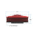 Vintage Series Oval Air Cleaner Gloss Red Machined 2.5 X 17 X 9 Inch Red Cotton Gauze Filter Element Single 4-bbl Baseplate Holley