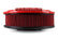Vintage Series Oval Air Cleaner Gloss Red Machined 2.5 X 17 X 9 Inch Red Cotton Gauze Filter Element Single 4-bbl Baseplate Holley