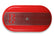 Vintage Series Oval Air Cleaner Gloss Red Machined 2.5 X 17 X 9 Inch Red Cotton Gauze Filter Element Single 4-bbl Baseplate Holley