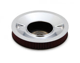 4500 Drop Base Air Cleaner Chrome w/3 Red Washable Gauze Filter 16 X 3 Chrome or EDP Black Drop-Base Air Cleaner for 4500 Series Carburetors with 7-1/4 Diameter Neck Holley