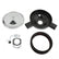 Retrofilter Drive-By-Wire Air Cleaner 14-Inch Diameter Dual Snorkel Chrome Fits LS3-Style DBW Throttle Body Cotton Gauze Element Holley