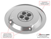 Sniper Air Cleaner Assembly, 14 X 4 Chrome Finish Stamped Steel Air Cleaner Assembly with Paper Filter Element Holley