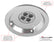 Sniper Air Cleaner Assembly, 14 X 4 Chrome Finish Stamped Steel Air Cleaner Assembly with Paper Filter Element Holley