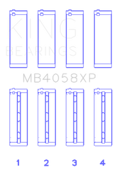 King Engine Bearings Nissan VQ35DE Performance Main Bearing Set - Size STD