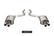Corsa 2015-2020 Ford Mustang GT350/R 5.2L V8 Dual Rear Axle-Back- Stainless Dual Rear Exit