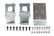 Engine Mount Brackets 1970-1974 2Nd-Gen GM F-Body LS-Swap Engine Mounting Brackets Hooker BlackHeart