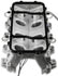 Dry Nitrous Plate For Holley LS Hi-Ram EFI Intake Manifolds-Black 1-Piece Billet Aluminum With Black Anodized Finish NOS