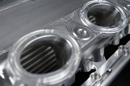 CSF B58 Charge-Air Cooler Manifold — A90/A91 Supra & BMW B58 | Billet, Black | 8200B