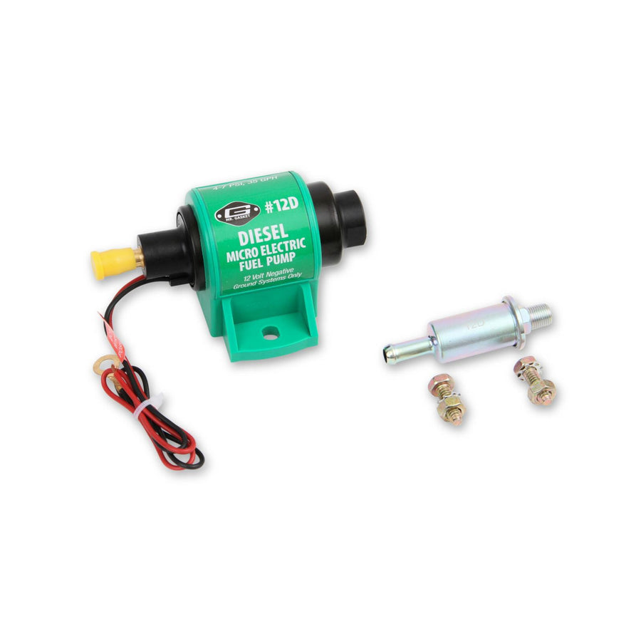 Micro Electric Fuel Pump 4 7 PSI 35 GPH Diesel Mr Gasket