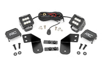 LED Light | RR Cage Mount | 2" Black Flood Pair | Polaris Ranger 1000/Ranger XP 900/1000