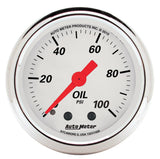 AutoMeter Traditional incandescent lighting illuminates around the perimeter of the dial 1321