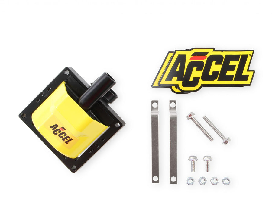Ignition Coil Supercoil GM Vortec Engine 1996-2001 5.0/5.7/7.4L This GM Hei Remote Mount Ignition Coil Is Compatible With Late Model Computer Controlled Remote Mount Hei Systems ACCEL