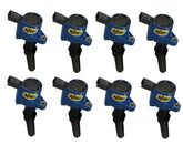 8 Pack Of Ignition Coil-On-Plug Style Ignition Coils Are Direct Plug Replacements For OEM Coils Blue ACCEL
