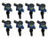 8 Pack Of Ignition Coil-On-Plug Style Ignition Coils Are Direct Plug Replacements For OEM Coils Blue ACCEL