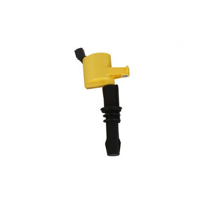 Direct Ignition Coil Kit Supercoil- 2004-2008 Ford 4.6L/5.4L/6.8L 3-Valve- Yellow- 8-Pack Supercoil With Shorter Black Boot For 2004-2008 Ford Modular 3V 4.6L/ 5.4L / 6.8L V10 Engines ACCEL