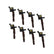 Direct Ignition Coil Kit Supercoil 2008-2014 Ford 4.6L/5.4L/6.8L 3-Valve, 8-Pack Supercoil With Extended Brown Boot For 2008-2014 Ford Modular 3V 4.6L/ 5.4L / 6.8L V10 Engines, Black ACCEL