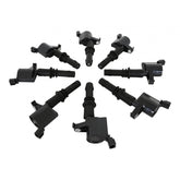 Direct Ignition Coil Kit Supercoil 2004-2008 Ford 4.6L/5.4L/6.8L 3-Valve- Black- 8-Pack Supercoil With Shorter Black Boot For 2004-2008 Ford Modular 3V 4.6L/ 5.4L / 6.8L V10 Engines ACCEL