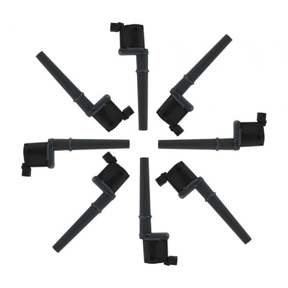 Direct Ignition Coil Kit Supercoil Ford 4 Valve Modular Engine 4.6/5.4L Black 8 Pack Of 140034K Each ACCEL