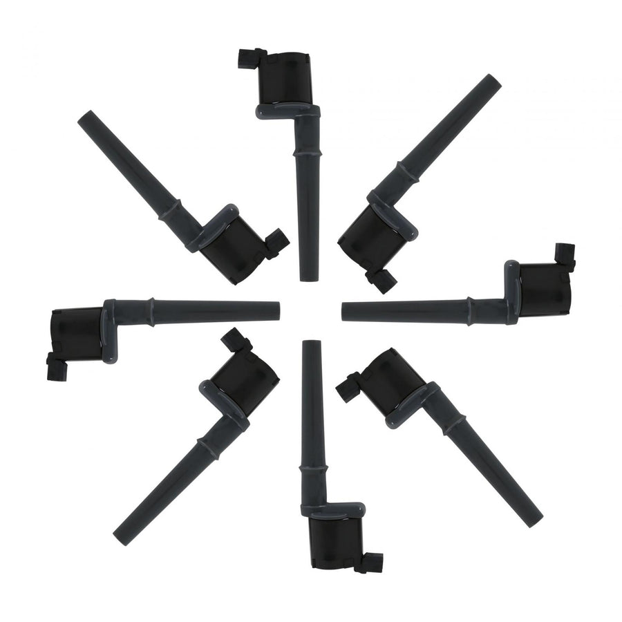 Direct Ignition Coil Kit Supercoil Ford 4 Valve Modular Engine 4.6/5.4L Black 8 Pack Of 140034K Each ACCEL