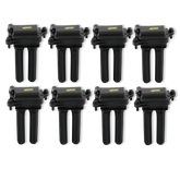 Direct Ignition Coil Kit Supercoils 8-Pack 05-24 5.7L/6.1L/6.2L/6.4L Gen 3 Hemi Black ACCEL