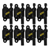 Direct Ignition Coil Kit Supercoil -Gm Ls2, Ls3 And Ls7 Black 8-Pack Supercoil For GM Ls2, Ls3, And Ls7- Black, 8 Pack ACCEL