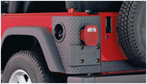 Black Trail Armor Rear Corners For 1997-2006 Jeep Wrangler 2-Door Works With Flat Style Or Factory Flares, Pair Bushwacker