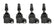Ignition Coils General Motors 2.0L Turbo, 2.5L, Engines, Black, 4-Pack Fits 2013-2018, Buick, Cadillac, Chevy, Gmc 2.0L Turbo And 2.5L 4-Cylinder Engines ACCEL