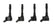 Ignition Coils 2014-2019 Vw/Audi 1.8/2.0L Engines, 4-Pack, Black Fits 2014-2019 Vw Beetle, Golf, Jetta, Passa, Arteon 1.8/2.0L Turbo Engines And Audi A3, A3 Quattro, S3, Tt Quattro, Tt Rs Quattro, 2.0L Turbo Engines, 4-Pack ACCEL