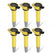 Direct Ignition Coil Kit Supercoil 2006-2011 Mopar 2.7/3.5/4.0L Yellow 6-Pack ACCEL