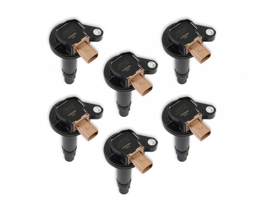 Direct Ignition Coil Kit Supercoil-2010-2016 Ford Ecoboost 3.5L V6- 6-Pack (3-Pin) Black Brand Supercoil Direct OEM Replacement ACCEL