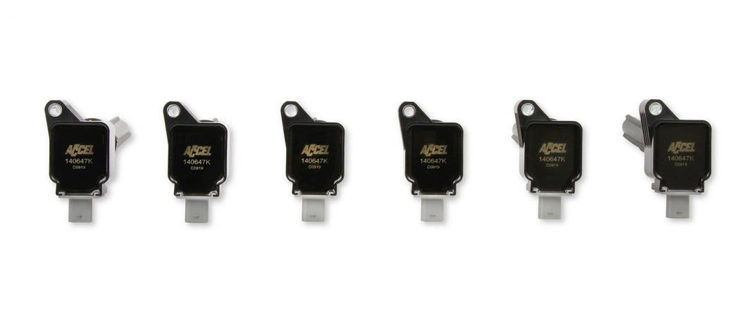 Ignition Coil 2017-2020 Ford Ecoboost 3.5L Engines, Black, 6-Pack An Economical, Direct Replacement Coil For Your Ecoboost From The Ignition Experts At ACCEL ACCEL