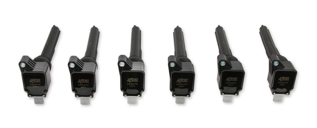 Ignition Coil 2017-2020 Ford Ecoboost 3.5L Engines, Black, 6-Pack An Economical, Direct Replacement Coil For Your Ecoboost From The Ignition Experts At ACCEL ACCEL