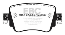 Load image into Gallery viewer, EBC 15-21 Volkswagen GTi 2.0 Turbo Yellowstuff Rear Brake Pads