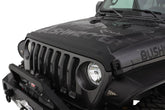 Trail Armor Hood Stone Guard Black Textured Finish, 1-Piece For 2018-2026 Jeep Wrangler JL, 2 And 4-Door Bushwacker