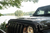 Trail Armor Hood Stone Guard Black Textured Finish, 1-Piece For 2018-2026 Jeep Wrangler JL, 2 And 4-Door Bushwacker