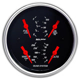 AutoMeter Traditional incandescent lighting illuminates around the perimeter of the dial 1412