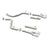 MagnaFlow Axle-Back, SS, 2.5in, Quad Split Rear 3.5in Tip 2015 Dodge Challenger 3.6L V6