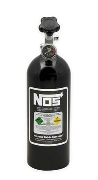 Nitrous Bottle 5 Lb Nitrous Bottle W/ Black Finish & Super Hi Flo Valve W/ Gauge NOS