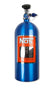 Nitrous Bottle 10 Lb Nitrous Bottle W/ Blue Finish & Super Hi Flo Valve Includes Racer Safety Blow-Off NOS
