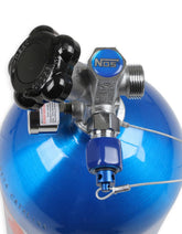 Nitrous Bottle 10 Lb Nitrous Bottle W/ Blue Finish & Super Hi Flo Valve Includes Racer Safety Blow-Off NOS