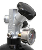 Nitrous Bottle 10 Lb Nitrous Bottle W/ Black Finish & Super Hi Flo Valve Includes Racer Safety Blow-Off & Gauge NOS